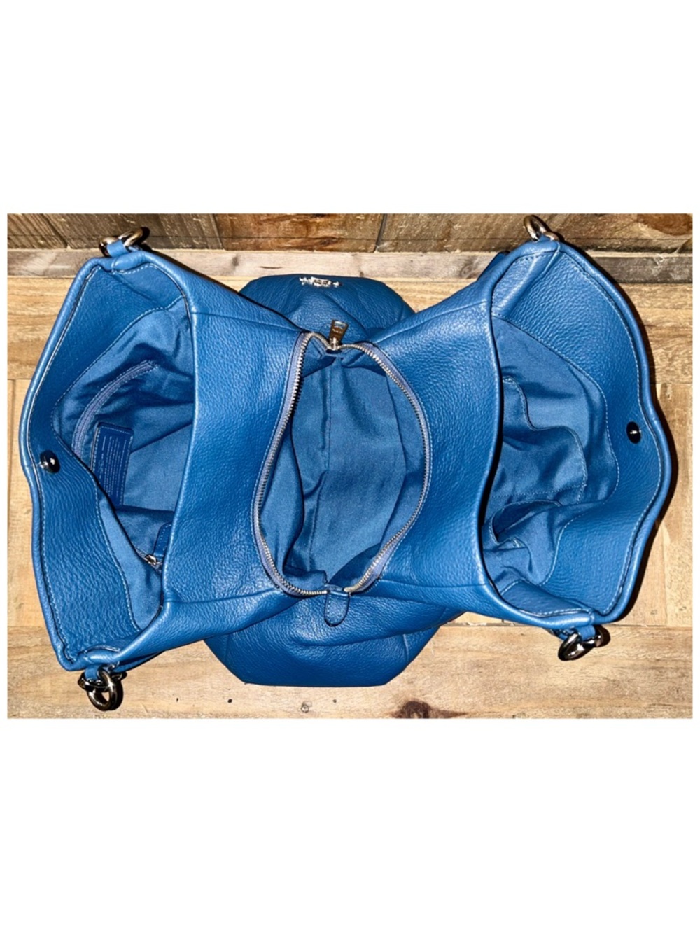 Coach. 4 Piece Set: Madison Phoebe Bag with Free Wristlet, Scarf & Dust Bag. - Picture 4 of 16